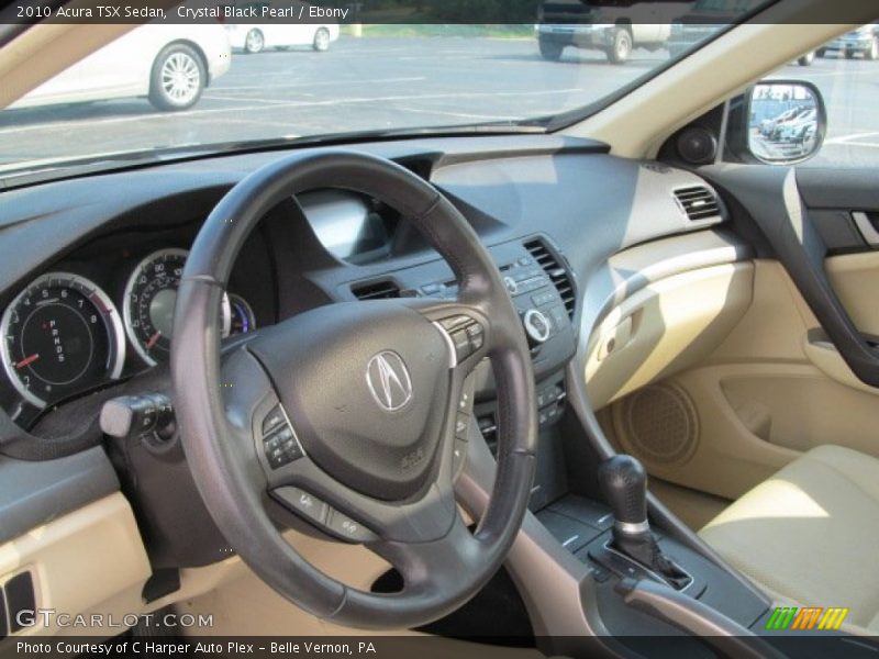 Crystal Black Pearl / Ebony 2010 Acura TSX Sedan