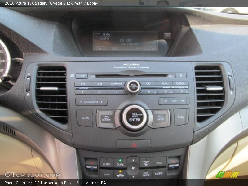 Crystal Black Pearl / Ebony 2010 Acura TSX Sedan