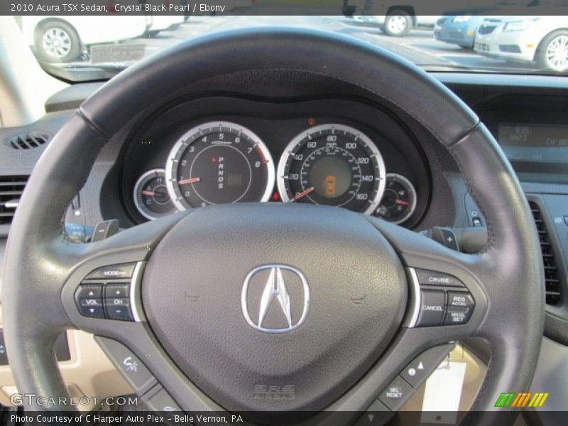 Crystal Black Pearl / Ebony 2010 Acura TSX Sedan