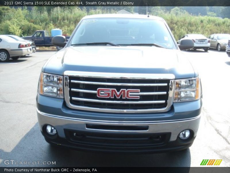 Stealth Gray Metallic / Ebony 2013 GMC Sierra 1500 SLE Extended Cab 4x4
