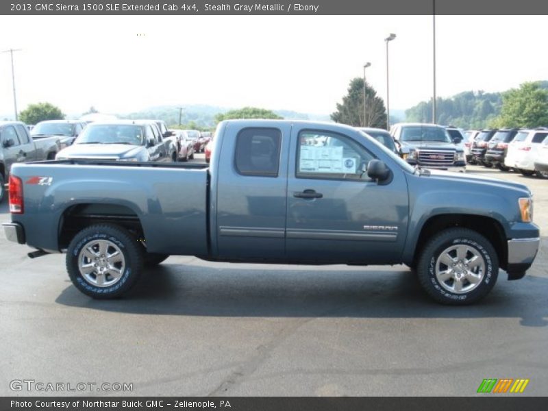 Stealth Gray Metallic / Ebony 2013 GMC Sierra 1500 SLE Extended Cab 4x4