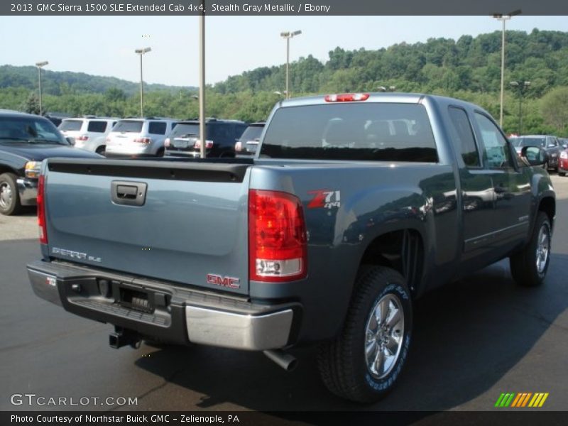Stealth Gray Metallic / Ebony 2013 GMC Sierra 1500 SLE Extended Cab 4x4