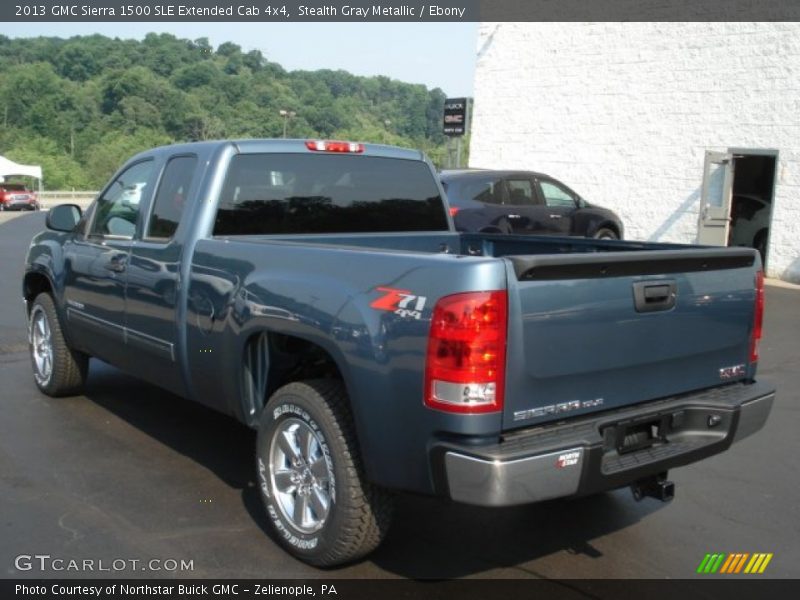 Stealth Gray Metallic / Ebony 2013 GMC Sierra 1500 SLE Extended Cab 4x4