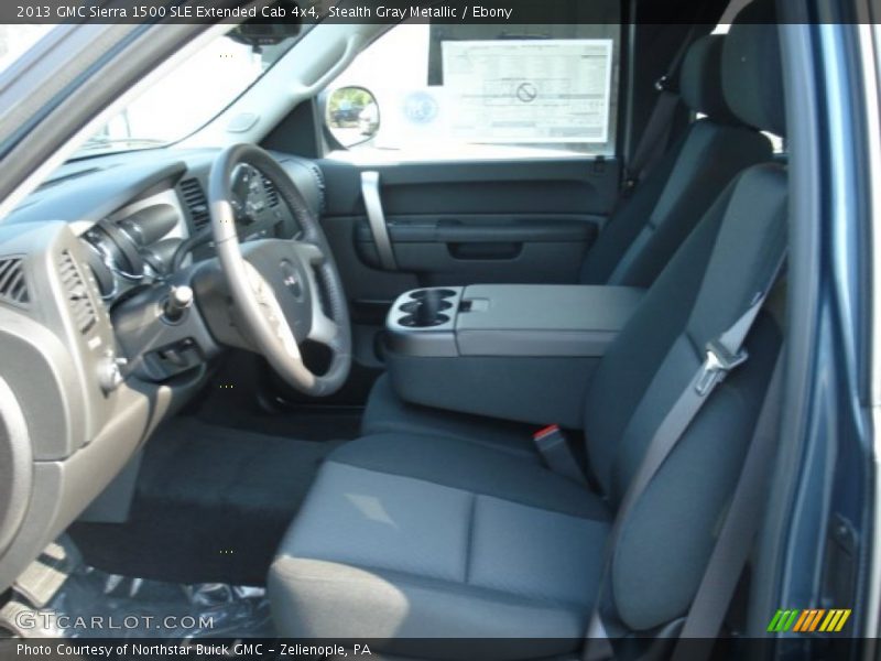 Stealth Gray Metallic / Ebony 2013 GMC Sierra 1500 SLE Extended Cab 4x4