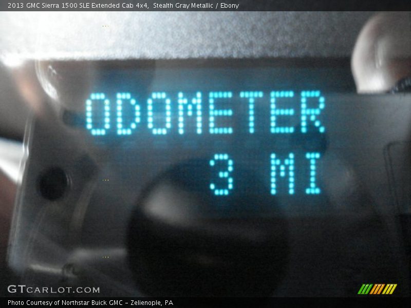 Stealth Gray Metallic / Ebony 2013 GMC Sierra 1500 SLE Extended Cab 4x4