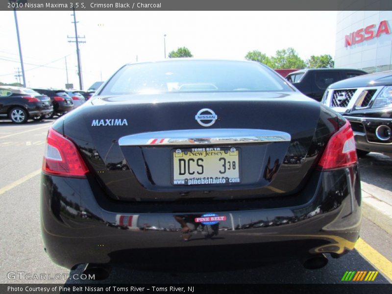 Crimson Black / Charcoal 2010 Nissan Maxima 3.5 S