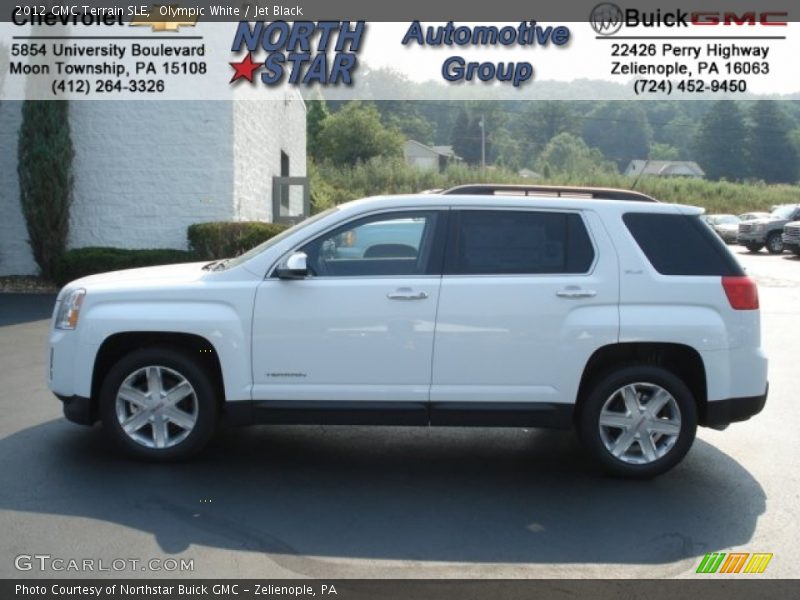 Olympic White / Jet Black 2012 GMC Terrain SLE