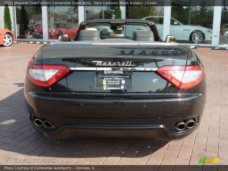 Nero Carbonio (Black Metallic) / Cuoio 2011 Maserati GranTurismo Convertible GranCabrio