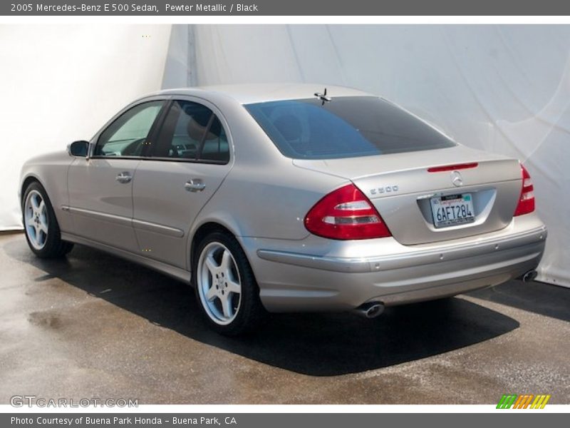 Pewter Metallic / Black 2005 Mercedes-Benz E 500 Sedan