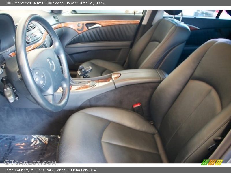 Pewter Metallic / Black 2005 Mercedes-Benz E 500 Sedan