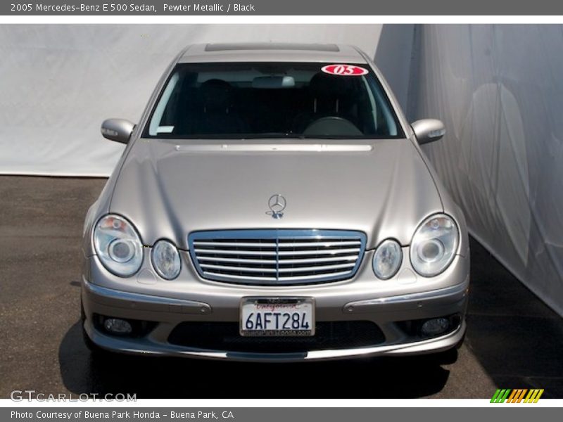 Pewter Metallic / Black 2005 Mercedes-Benz E 500 Sedan