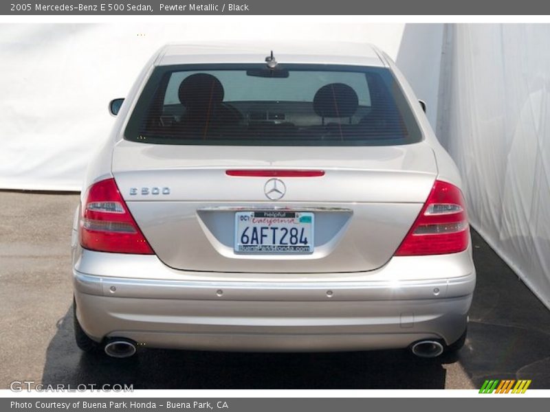 Pewter Metallic / Black 2005 Mercedes-Benz E 500 Sedan