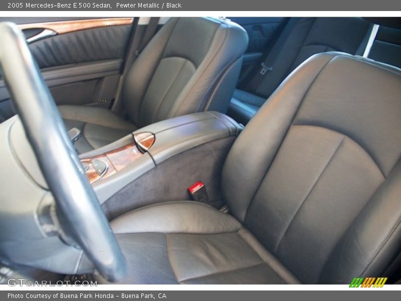Pewter Metallic / Black 2005 Mercedes-Benz E 500 Sedan