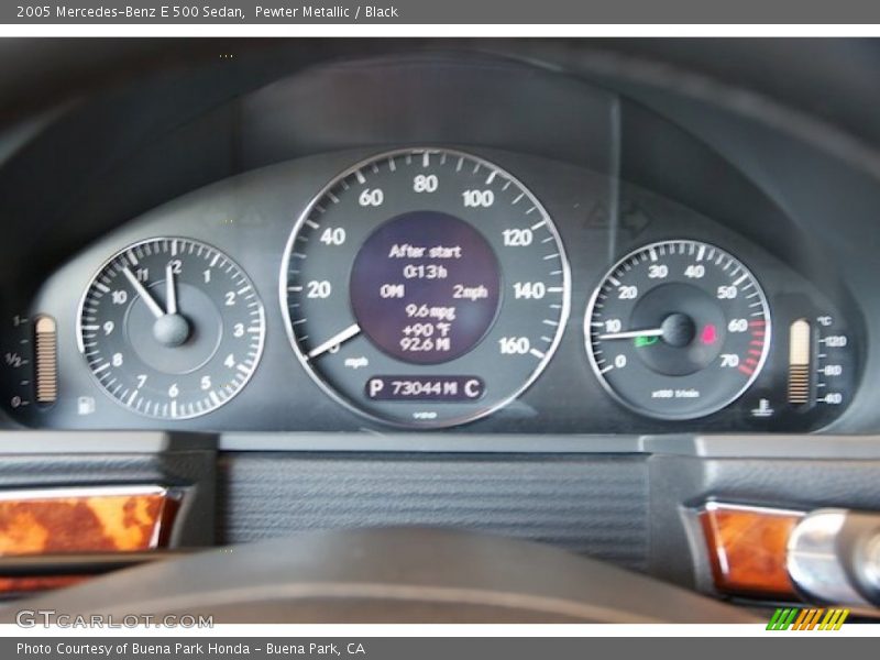 Pewter Metallic / Black 2005 Mercedes-Benz E 500 Sedan