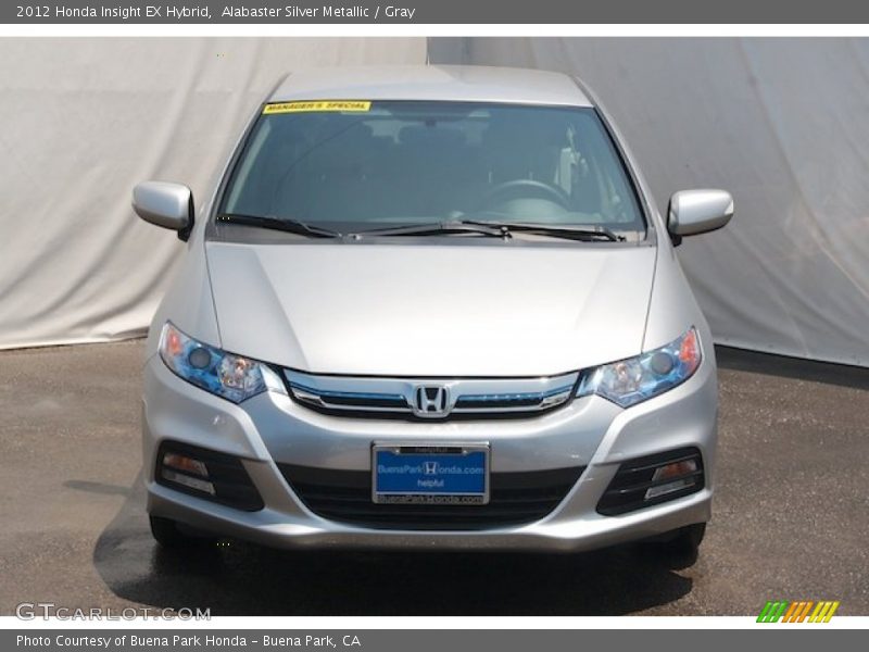 Alabaster Silver Metallic / Gray 2012 Honda Insight EX Hybrid