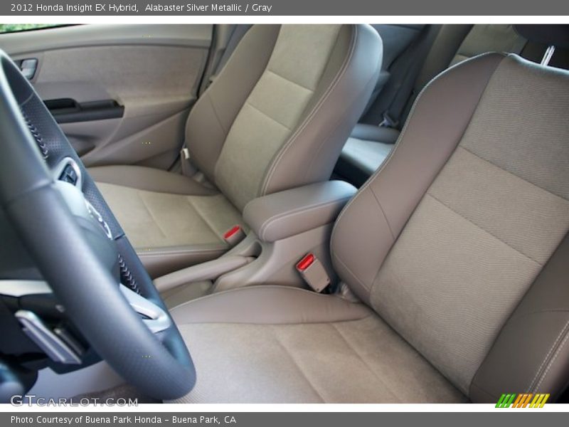 Alabaster Silver Metallic / Gray 2012 Honda Insight EX Hybrid