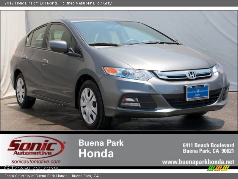 Polished Metal Metallic / Gray 2012 Honda Insight LX Hybrid