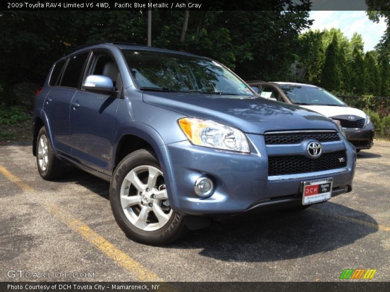 Pacific Blue Metallic / Ash Gray 2009 Toyota RAV4 Limited V6 4WD