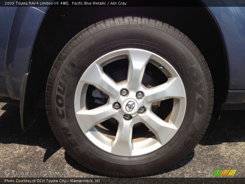 Pacific Blue Metallic / Ash Gray 2009 Toyota RAV4 Limited V6 4WD