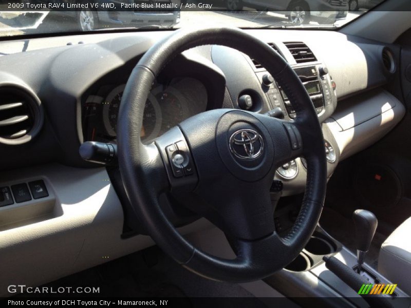 Pacific Blue Metallic / Ash Gray 2009 Toyota RAV4 Limited V6 4WD