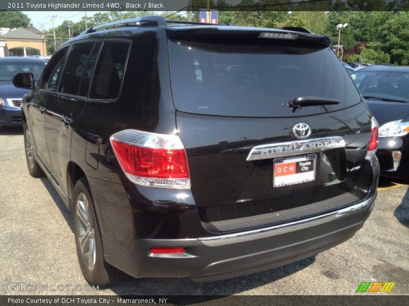 Black / Black 2011 Toyota Highlander Limited 4WD