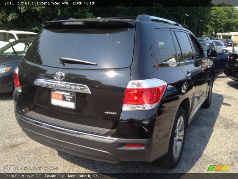 Black / Black 2011 Toyota Highlander Limited 4WD