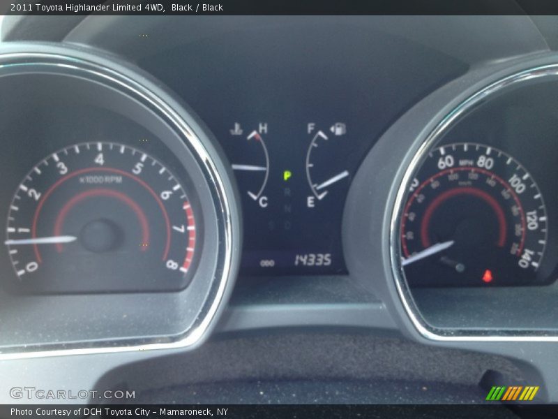 Black / Black 2011 Toyota Highlander Limited 4WD