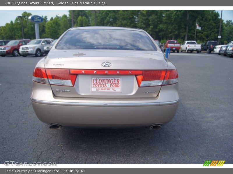 Golden Beige Metallic / Beige 2006 Hyundai Azera Limited