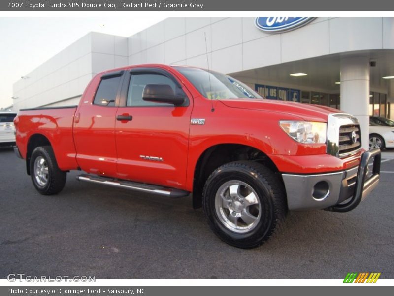 Radiant Red / Graphite Gray 2007 Toyota Tundra SR5 Double Cab