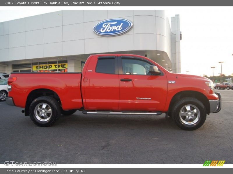 Radiant Red / Graphite Gray 2007 Toyota Tundra SR5 Double Cab