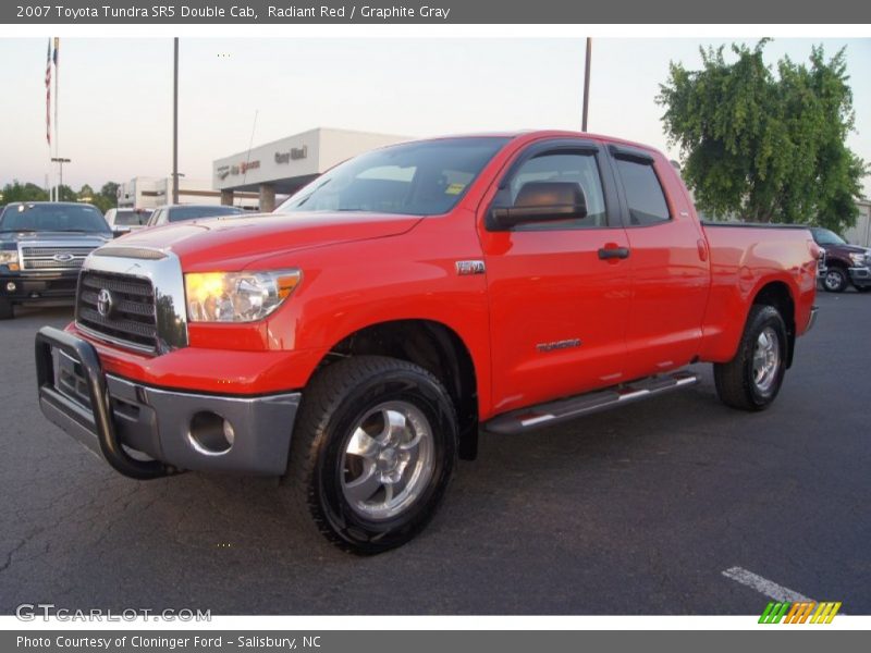 Radiant Red / Graphite Gray 2007 Toyota Tundra SR5 Double Cab