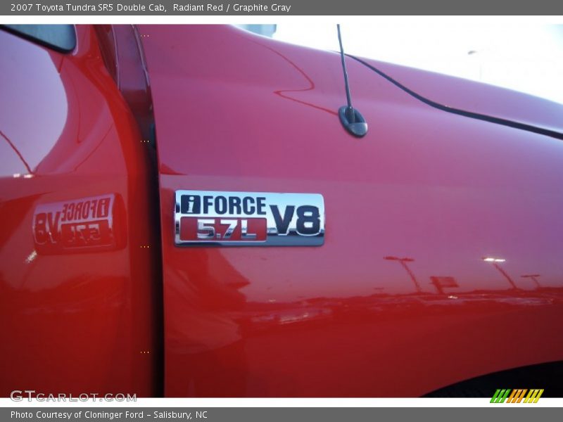 Radiant Red / Graphite Gray 2007 Toyota Tundra SR5 Double Cab