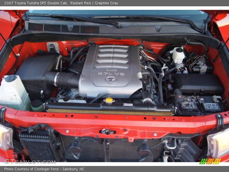 Radiant Red / Graphite Gray 2007 Toyota Tundra SR5 Double Cab