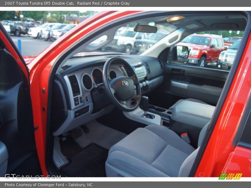 Radiant Red / Graphite Gray 2007 Toyota Tundra SR5 Double Cab