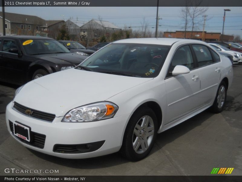 Summit White / Gray 2011 Chevrolet Impala LT