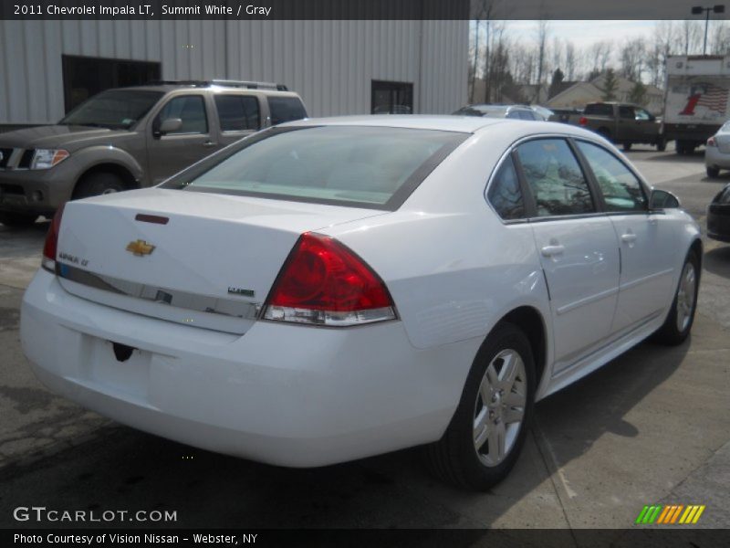 Summit White / Gray 2011 Chevrolet Impala LT