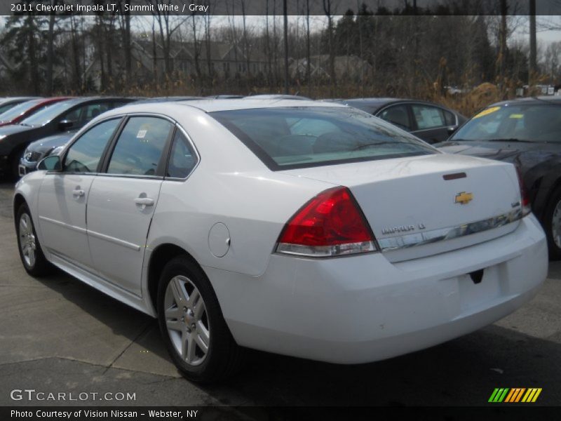 Summit White / Gray 2011 Chevrolet Impala LT