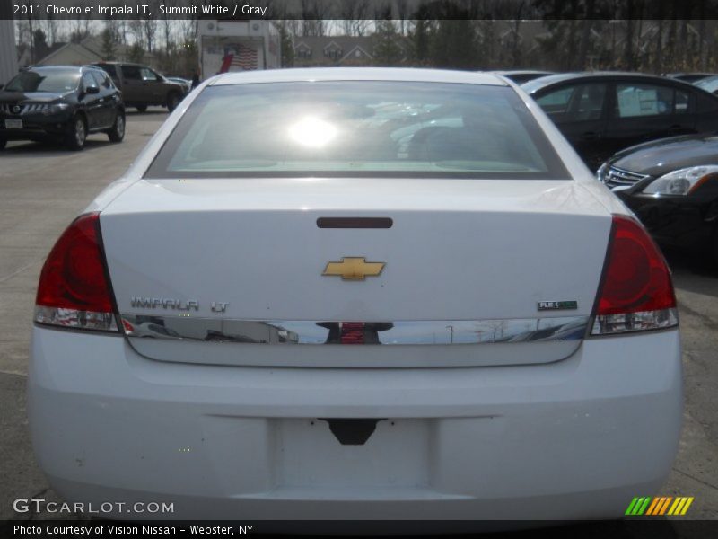 Summit White / Gray 2011 Chevrolet Impala LT