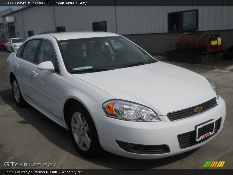 Summit White / Gray 2011 Chevrolet Impala LT