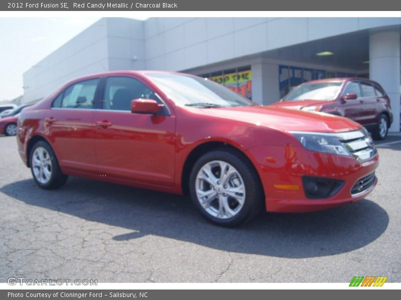 Red Candy Metallic / Charcoal Black 2012 Ford Fusion SE