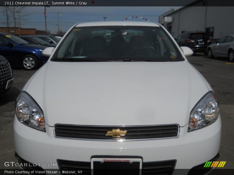 Summit White / Gray 2011 Chevrolet Impala LT