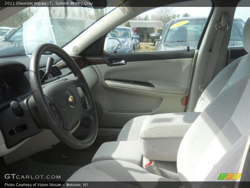 Summit White / Gray 2011 Chevrolet Impala LT