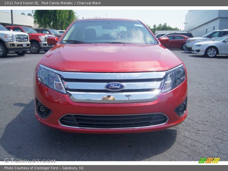 Red Candy Metallic / Charcoal Black 2012 Ford Fusion SE