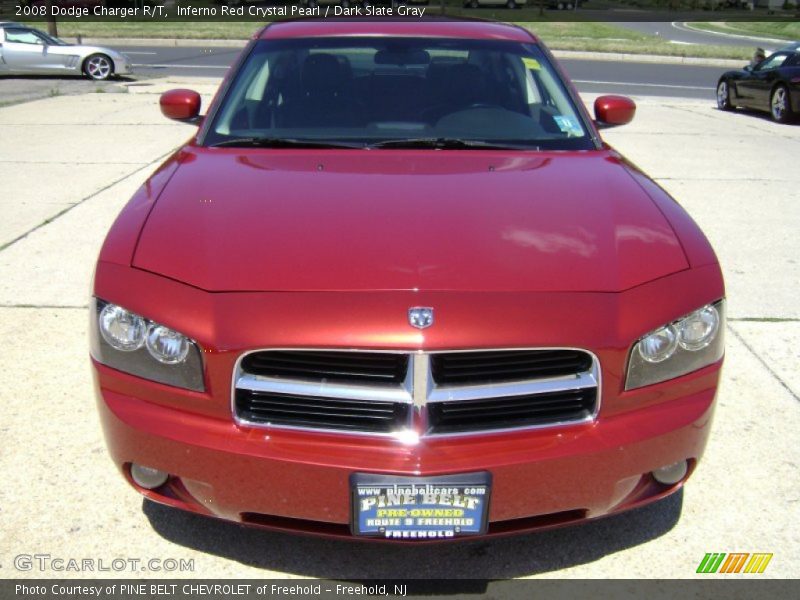 Inferno Red Crystal Pearl / Dark Slate Gray 2008 Dodge Charger R/T