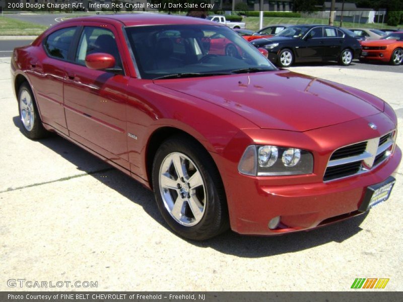 Inferno Red Crystal Pearl / Dark Slate Gray 2008 Dodge Charger R/T