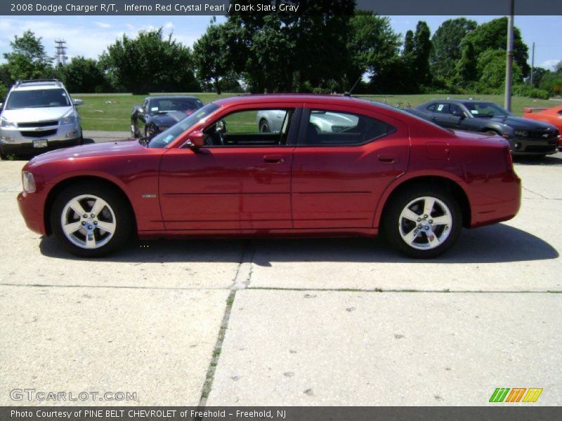 Inferno Red Crystal Pearl / Dark Slate Gray 2008 Dodge Charger R/T