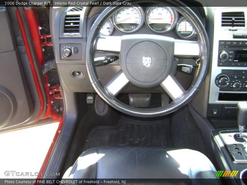 Inferno Red Crystal Pearl / Dark Slate Gray 2008 Dodge Charger R/T