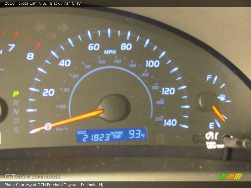 Black / Ash Gray 2010 Toyota Camry LE