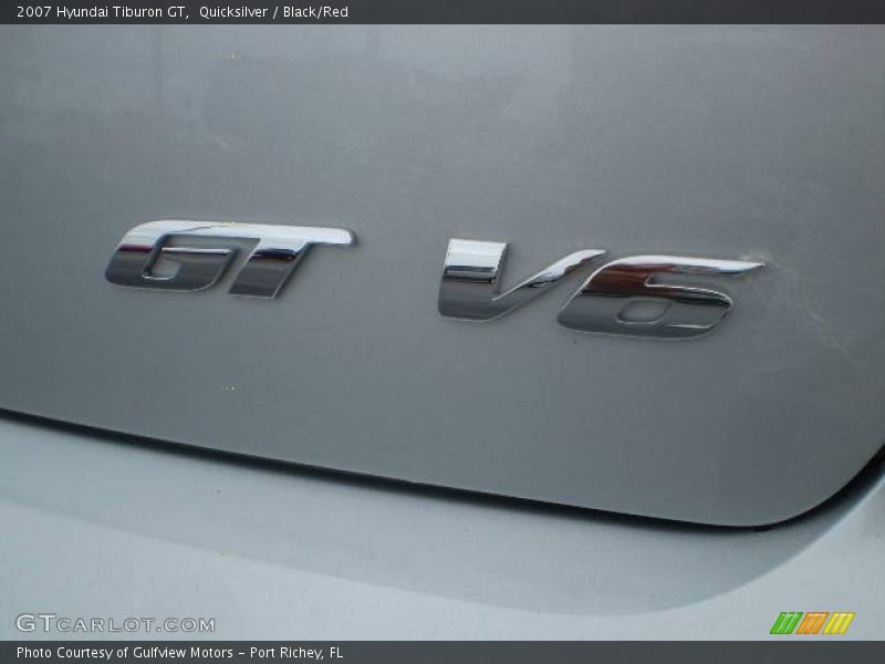 Quicksilver / Black/Red 2007 Hyundai Tiburon GT