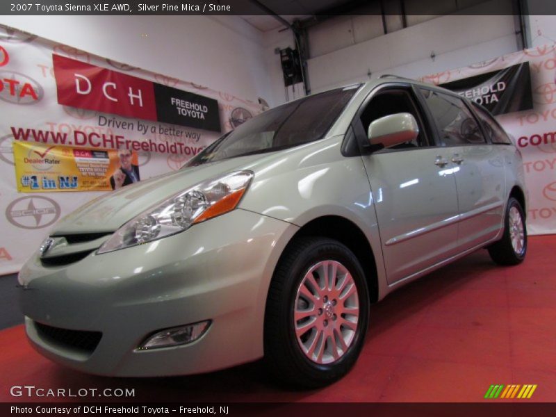 Silver Pine Mica / Stone 2007 Toyota Sienna XLE AWD